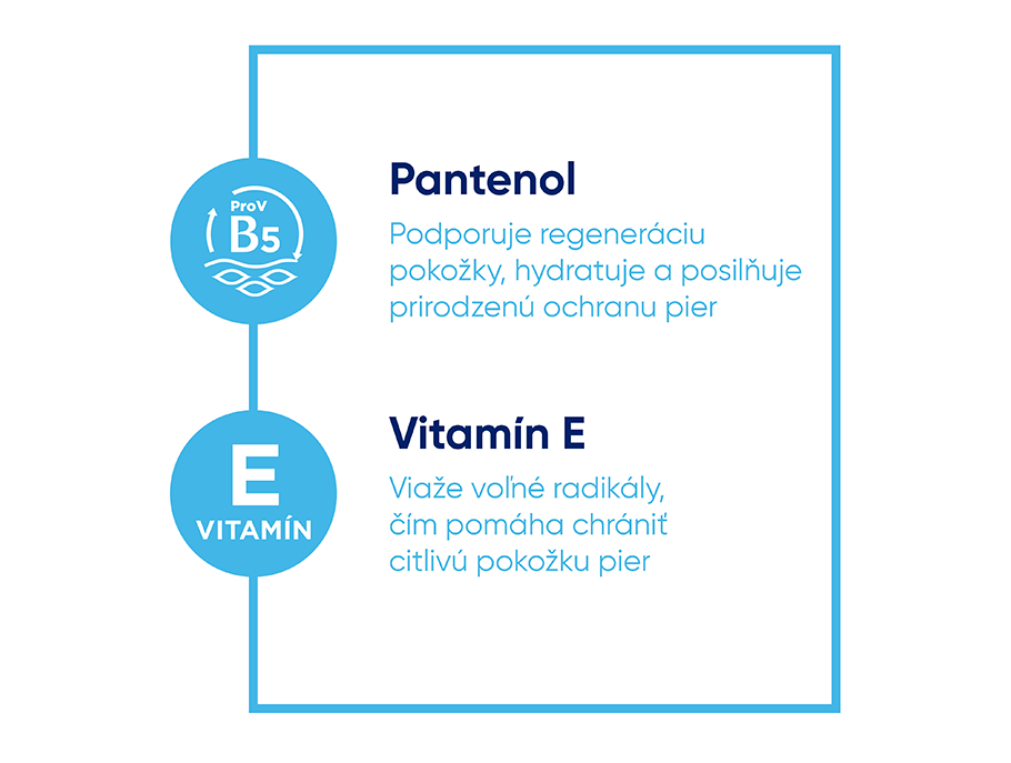 Bepanthen DERMA Krém na pery - Pantenol, Vitamín E