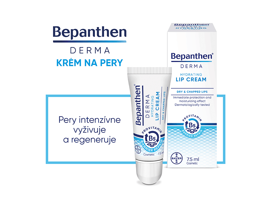 Bepanthen DERMA Krém na pery - Intenzívne vyživuje